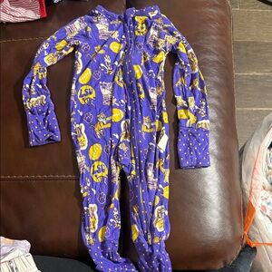 Kids Purple LSU Pajama Set